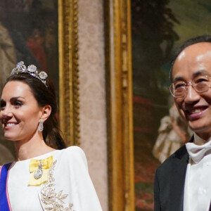 Un objet très rarement porté
La princesse de Galles Kate Middleton et Choo Kyung-ho - Dîner d'Etat en l'honneur du président sud-coréen à Londres, au Buckingham Palace le 21 novembre 2023 © Yui Mok/PA Wire/ABACAPRESS.COM