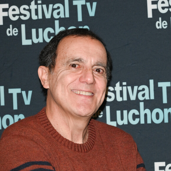 Thierry Beccaro - Conférence de presse du Festival TV de Luchon au Studio Harcourt à Paris. Le 10 janvier 2023 © Coadic Guirec / Bestimage  