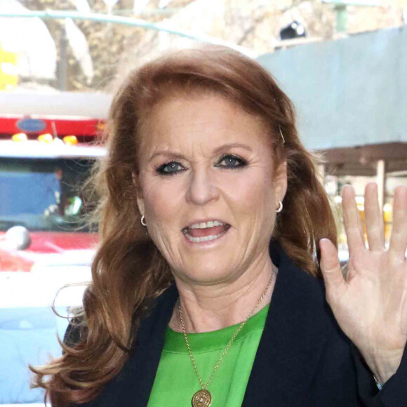 Sarah Ferguson arrive à l'émission "The View" à New York, le 8 mars 2023.