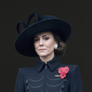En attendant, Kate Middleton ne s'est pas exprimée.
Catherine Kate Middleton, princesse de Galles - La famille royale honore les disparus des deux guerres mondiales lors de la cérémonie Remembrance Sunday ( Dimanche du souvenir ) au Cénotaphe à Londres le 12 novembre 2023. 