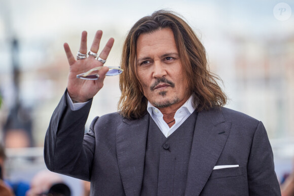 Johnny Depp au photocall de "Jeanne du Barry" lors du 76ème Festival International du Film de Cannes. © Dominique Jacovides/Cyril Moreau/Bestimage