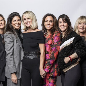 Exclusif - Karin Rénier, guest, Hoda Roche, Laeticia Hallyday, Sandra Sisley, Hortense d'Esteve, Marie Poniatowski, Cécile Angeli Lahouassa - Enregistrement de l'émission "La chanson secrète", présentée par N.Aliagas et diffusée le 1er décembre sur TF1 © Guillaume Gaffiot-Cyril Moreau / Bestimage 