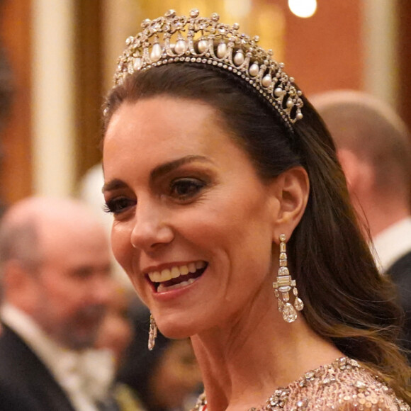 Kate Middleton a ébloui l'assistance une nouvelle fois
Catherine Kate Middleton, princesse de Galles lors d'une réception pour les corps diplomatiques au palais de Buckingham à Londres le 5 décembre 2023