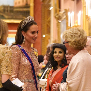 Catherine Kate Middleton, princesse de Galles lors d'une réception pour les corps diplomatiques au palais de Buckingham à Londres le 5 décembre 2023