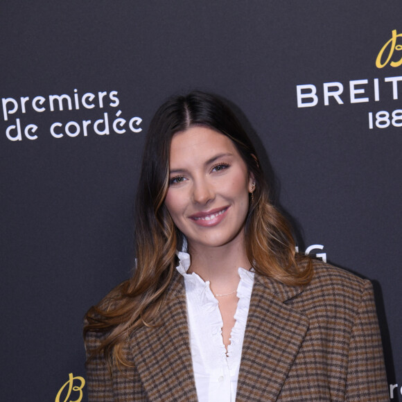 Sur Instagram toujours, l'ancienne reine de beauté explique que son petit Malo ne boit pas toute la quantité de lait qu'elle tire lorsqu'elle est en déplacement.
Exclusif - Camille Cerf (Miss France 2015) - Dîner de charité Breitling à la Samaritaine pour l'association "Premiers de Cordée" à Paris le 14 novembre 2022. © Rachid Bellak/Bestimage