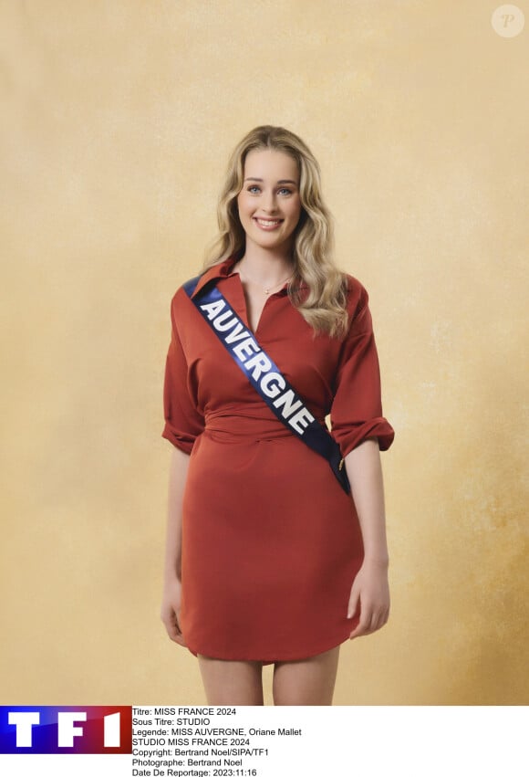 Miss Auvergne, Oriane Mallet, candidate à Miss France 2024.