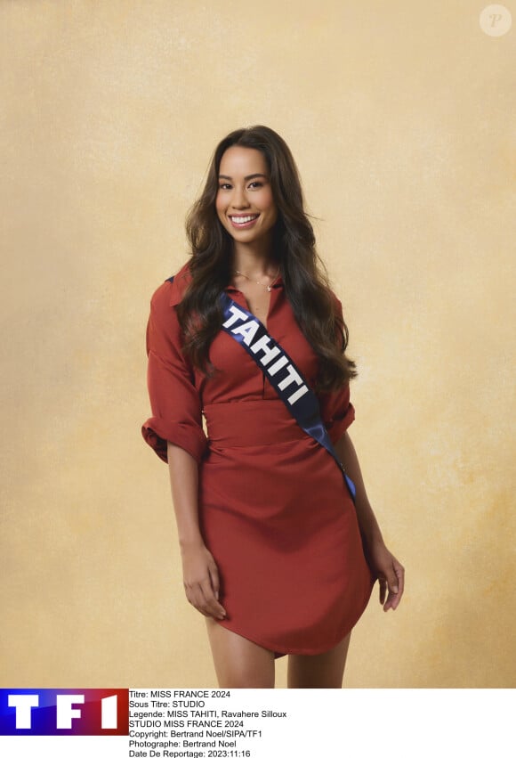 Miss Tahiti, Ravahere Silloux, candidate à Miss France 2024.