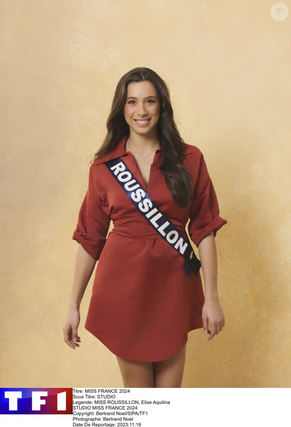 Miss Roussillon, Élise Aquilina, candidate à Miss France 2024.