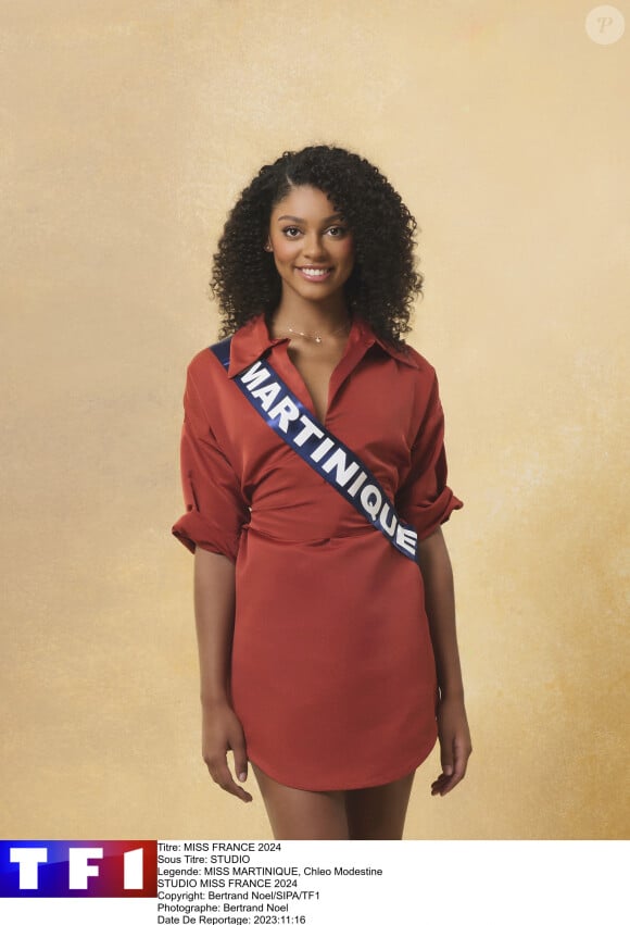 La jolie Chléo Modestine, Miss Martinique, arrive cinquième dans notre top.
Miss Martinique, Chléo Modestine, candidate à Miss France 2024.