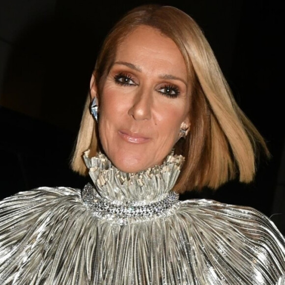 On espérerait bien un petit miracle de Noël.
Celine Dion en robe lamé argent à New York.