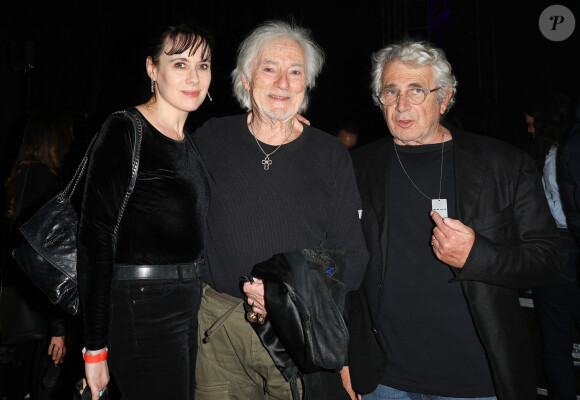 Exclusif - Hugues Aufray avec sa femme Murielle Mégevand et Michel Boujenah - Grande soirée de la solidarité de Tsedaka FSJU au Palais des Congrès de Paris le 12 décembre 2023. © Coadic Guirec / Bestimage 