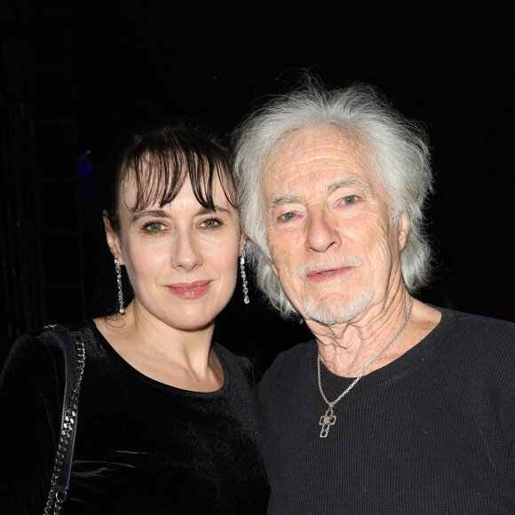 Exclusif - Hugues Aufray avec sa femme Murielle Mégevand - Grande soirée de la solidarité de Tsedaka FSJU au Palais des Congrès de Paris le 12 décembre 2023. © Coadic Guirec / Bestimage