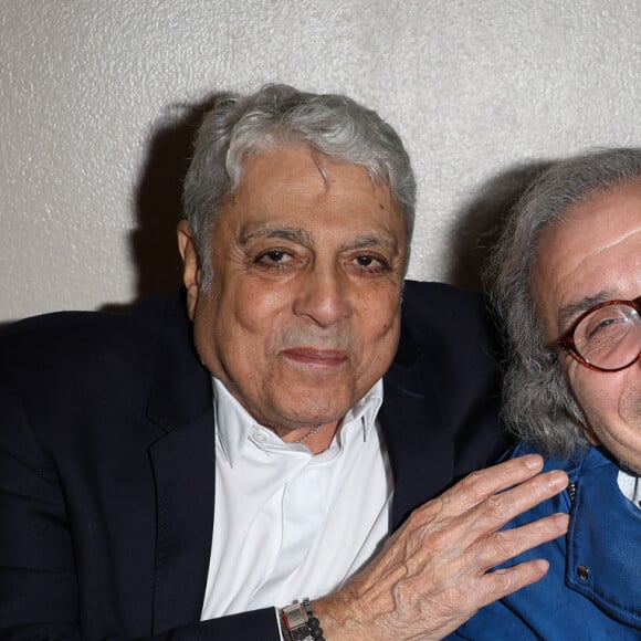 Exclusif - Enrico Macias et Frédéric Zeitoun - Grande soirée de la solidarité de Tsedaka FSJU au Palais des Congrès de Paris le 12 décembre 2023. © Coadic Guirec / Bestimage