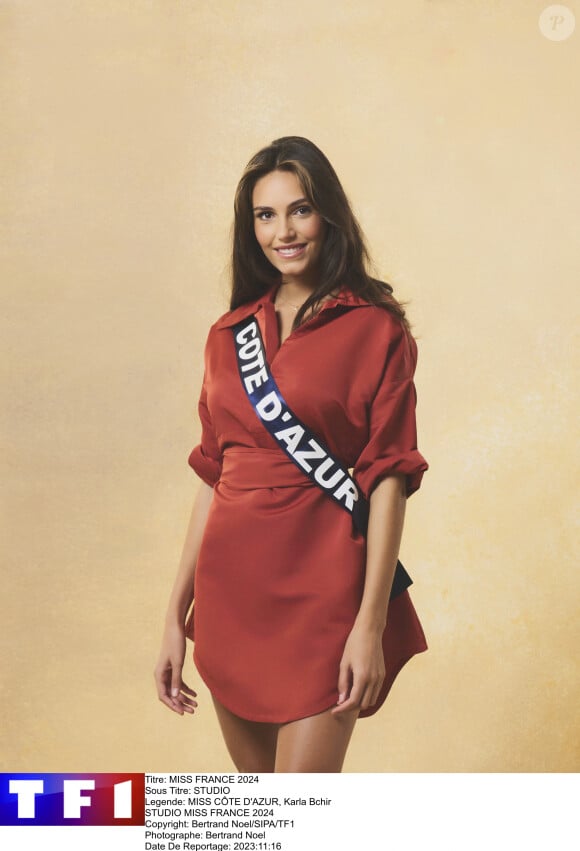 Miss Côte d'Azur, Karla Bchir, candidate à Miss France 2024.