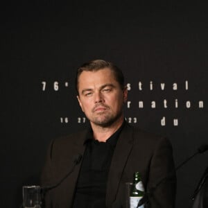 Leonardo Dicaprio à la conférence de presse du film Killers Of The Flower Moon" lors du 76ème Festival International du Film de Cannes le 21 mai 2023. © Pool / Bestimage