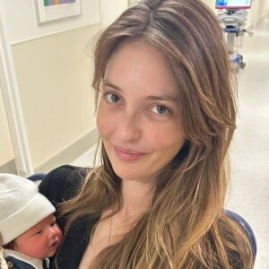 Annabelle Belmondo dévoile les photos de son premier bébé, Angelo Nabil Sehnaoui, qui est né le 10 décembre 2023