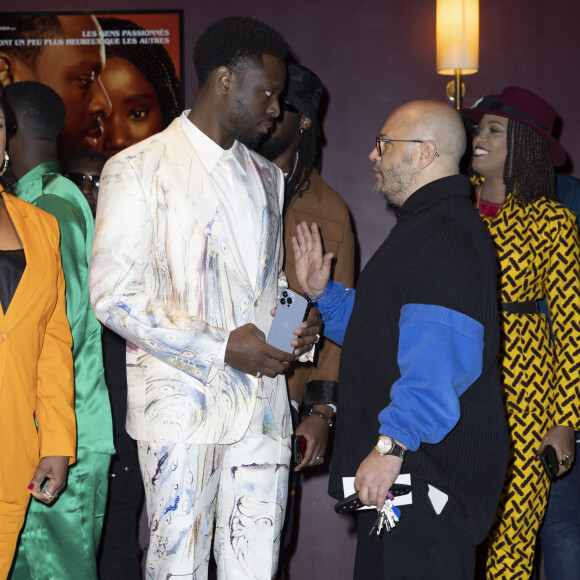 Dadju et Hicham Bendaoud (mari de Vitaa) - Avant-première du film "Ima" au cinéma Gaumont Champs-Élysées à Paris le 5 mai 2022. © Cyril Moreau/Bestimage