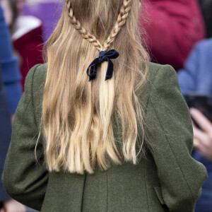 La princesse Charlotte de Galles - Les membres de la famille royale britannique lors de la messe du matin de Noël en l'église St-Mary Magdalene à Sandringham, le 25 décembre 2023.