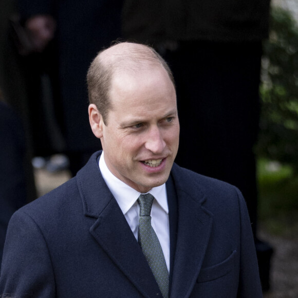 Le prince William, prince de Galles, la princesse Charlotte de Galles - Les membres de la famille royale britannique lors de la messe du matin de Noël en l'église St-Mary Magdalene à Sandringham, le 25 décembre 2023.