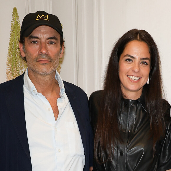 Exclusif - Anthony Delon et Anouchka Delon au cocktail à l'issue de la conférence de presse pour la vente de la collection Alain Delon chez Bonhams Cornette de Saint Cyr à Paris le 19 juin 2023. © Coadic Guirec/Bestimage