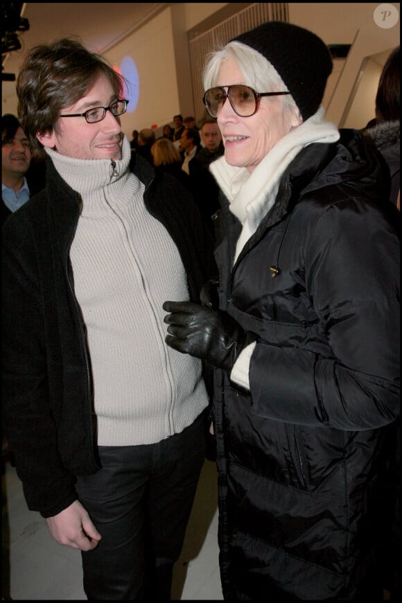 Thomas Dutronc et sa mère Françoise Hardy - "Henri Salvador tire sa révérence" et fait ses adieux à la scène lors d'un concert au palais des Congrès de Paris le 21 décembre 2007