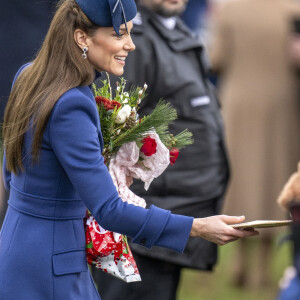 Catherine (Kate) Middleton, princesse de Galles lors de la messe de Noël à Sandringham le 25 décembre 2024 à Sandringham dans le Norfolk