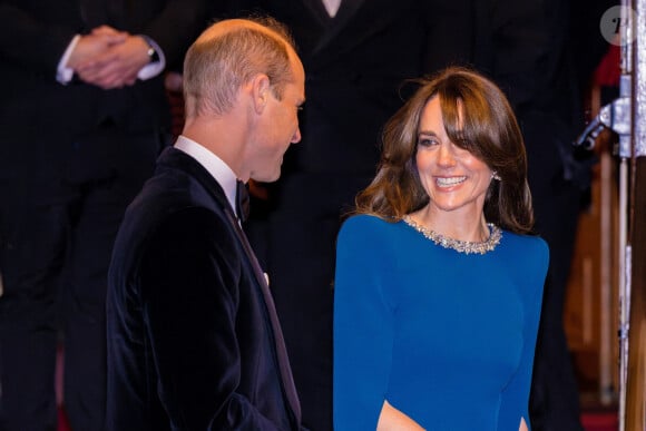 Le prince William et Kate Middleton arrive au Royal Variety Performance 2023 au Royal Albert Hall le 30 novembre 2023
