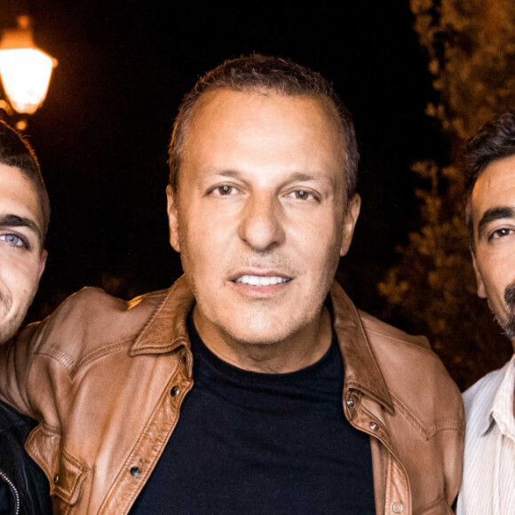 Marco Verratti, Jean Roch, Ezequiel Lavezzi - Les people font la fête à la Gioia à Saint-Tropez. Eté 2020. © Arthur Wilhelm via Bestimage