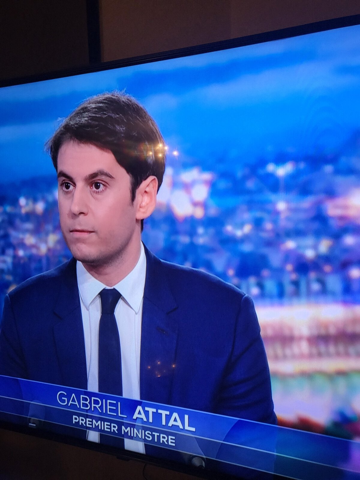 Photo Captures d'écran Le premier ministre Gabriel Attal est l