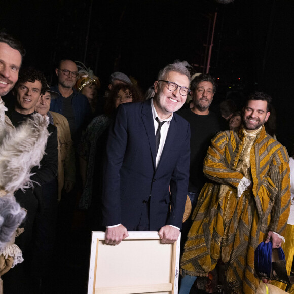 Exclusif - Michael Gregorio, Jean Benguigui, Laurent Ruquier, Titoff, Hugo Skliris - Backstage - Enregistrement de l'émission "La chanson secrète", présentée par N.Aliagas et diffusée le 29 décembre sur TF1 © Guillaume Gaffiot-Cyril Moreau / Bestimage 