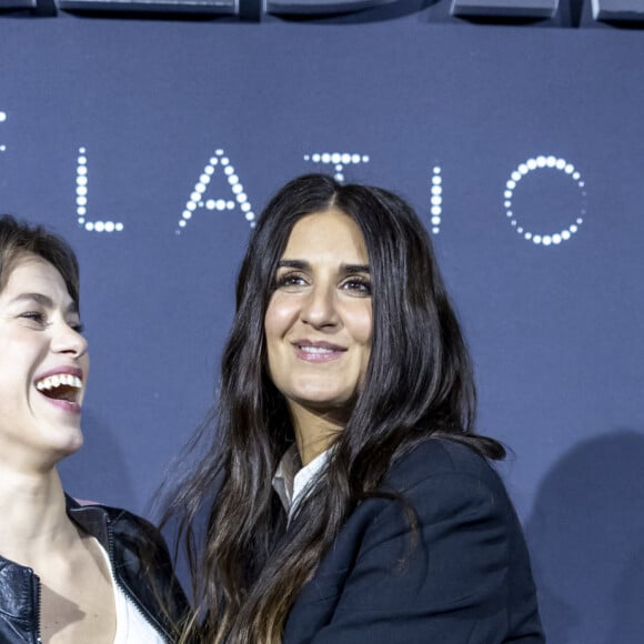 Mathilde La Musse et Géraldine Nakache au photocall du dîner César Révélations 2024 à L'Élysée Montmartre à Paris le 15 janvier 2024. © Olivier Borde / Bestimage 