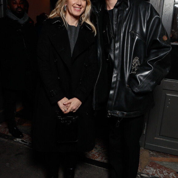 Exclusif - Ludivine Sagnier , Paul Kircher - Arrivées des personnalités au dîner des révélations des Cesar 2024 à L'Élysée Montmartre à Paris le 15 janvier 2024. © Christophe Clovis / Bestimage 