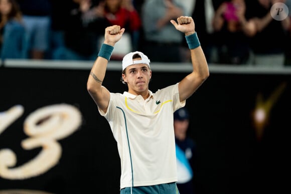 Le jeune joueur de 21 ans réussit des débuts fracassants à l'Open d'Australie
 
Arthur Cazaux (FRA) - Open de tennis d'Australie 2024 à Melbourne le 18 janvier 2023.