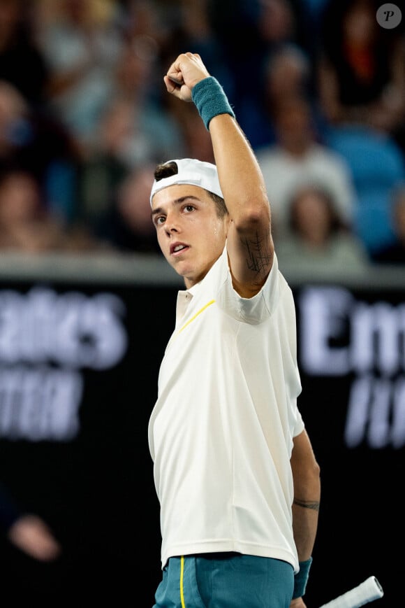Un jeune espoir dont on n'a certainement pas fini d'entendre parler !
 
Arthur Cazaux (FRA) - Open de tennis d'Australie 2024 à Melbourne le 18 janvier 2023.