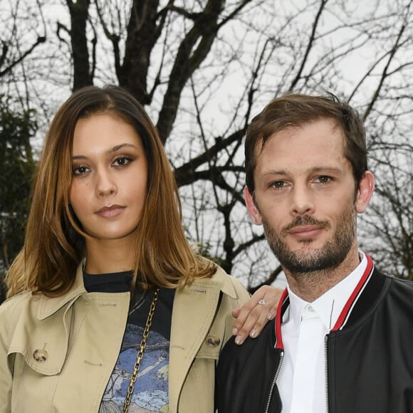 Nicolas Duvauchelle et Anouchka Alsif - Arrivée des people au défilé de mode Dior Homme Automne-Hiver 2018-2019 à Paris, le 20 janvier 2018. © Pierre Perusseau/Bestimage 