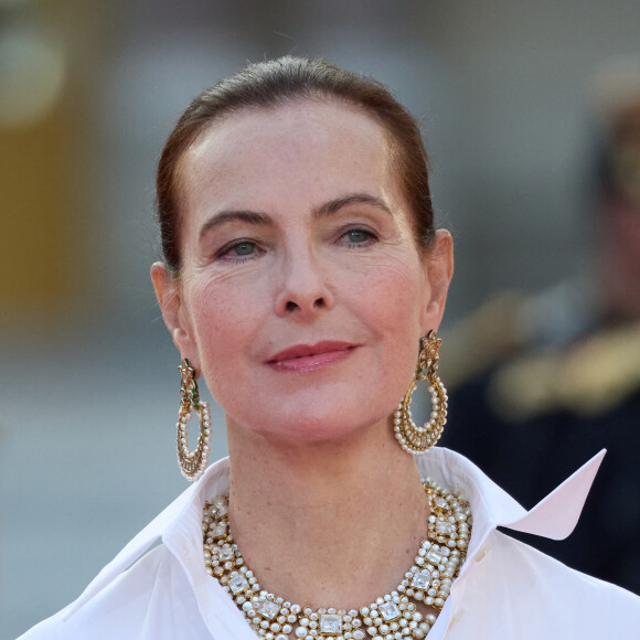 "30 points de suture" et changement de programme pour l'actrice.
Carole Bouquet - Dîner d'Etat au château de Versailles en l'honneur de la visite officielle du roi et de la reine d'Angleterre en France (20 - 22 septembre 2023). Le 20 septembre 2023. 150 invités triés sur le volet ont été conviés à cette occasion. © Moreau-Jacovides / Bestimage 