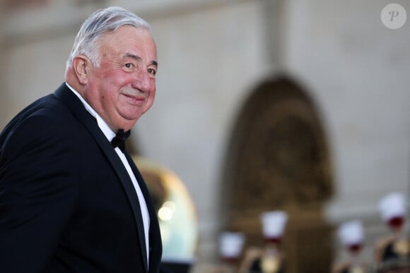 Gerard Larcher, president du Senat - Dîner d'Etat au château de Versailles en l'honneur de la visite officielle du roi et de la reine d'Angleterre en France (20 - 22 septembre 2023). Le 20 septembre 2023. 150 invités triés sur le volet ont été conviés à cette occasion. © Stéphane Lemouton / Bestimage 