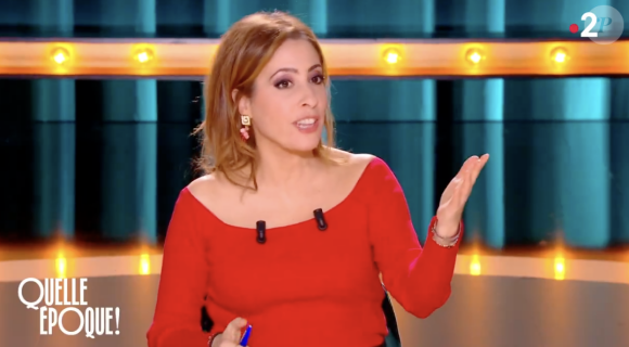 Léa Salamé dans l'émission "Quelle Époque", France 2, le 27 janvier 2024.