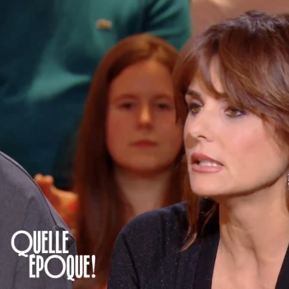 Faustine Bollaert invitée dans l'émission "Quelle Époque", France 2, le 27 janvier 2024.