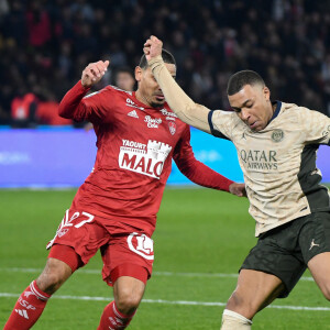 Kylian Mbappé - PSG vs Brest en Ligue 1 au Parc des Princes, Paris, France, le 28 janvier 2024.