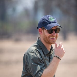 Le prince Harry, duc de Sussex visite le parc national de Liwonde et la forêt Mangochi lors de la huitième journée de la visite royale en Afrique. Liwonde, le 30 septembre 2019. 