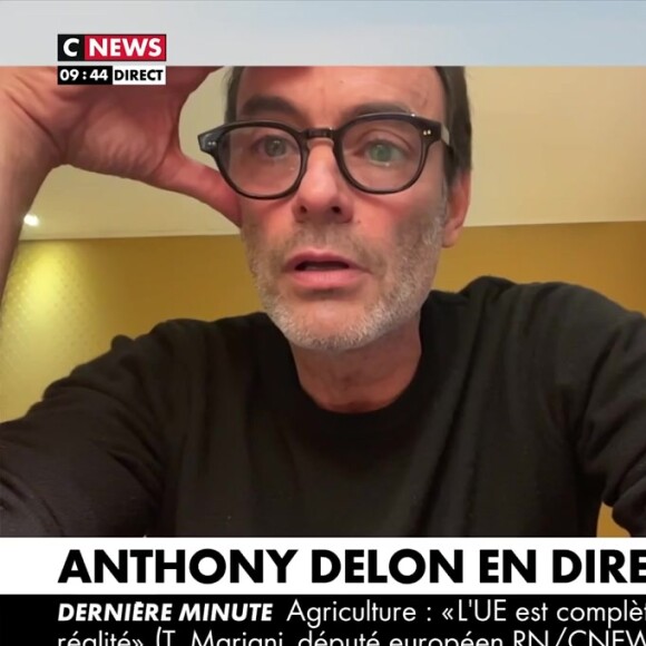 Anthony Delon est l'invité de Pascal Praud dans L'Heure des Pros ce jeudi 25 janvier 2024 sur CNews