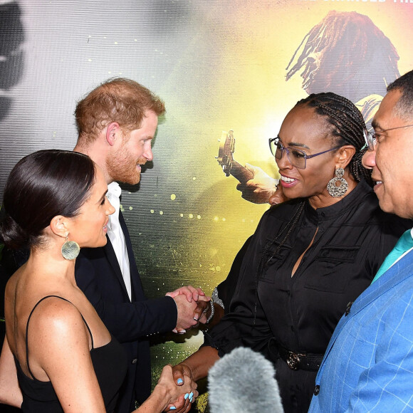 Le 23 janvier 2024, Meghan Markle et le prince Harry se sont rendus à Kingston pour assister à l'avant-première du film "Bob Marley: One Love" de Reinaldo Marcus Green.
Meghan Markle et le prince Harry - Première du film "Bob Marley: One Love" à Kingston, en Jamaïque. Le 23 janvier 2024.