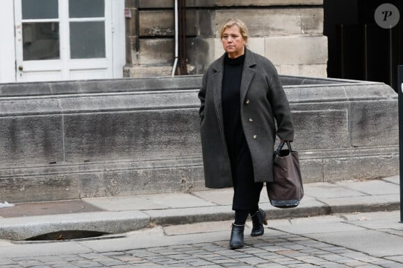 Son procès aura lieu bientôt.
Céline Lasek, l'avocate de Pierre Palmade arrive à la Cour d'appel de Paris le 24 février 2023.  © Christophe Clovis/Bestimage