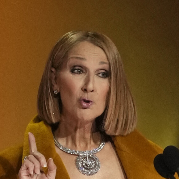 Céline Dion lors des Grammy Awards à la Crypto Arena à Los Angeles le 4 février 2024 © Robert Hanashiro-USA Today/SPUS/ABACAPRESS.COM