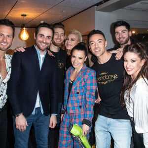 Les répétitions ont débuté pour les danseurs et candidats de "Danse avec les stars"
Exclusif - Maxime Dereymez, Christian Millette, Camille Combal, Yann-Alrick Mortreuil, Katrina Patchett, Denitsa Ikonomova, Jordan Mouillerac, Jade Geropp au cocktail après le spectacle "EntreNous By D'Pendanse" au Dôme de Paris - Palais des Sports, à Paris, France. © Cyril Moreau/Bestimage 