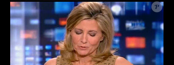 Claire Chazal au JT de TF1, le 14 mars 2010.