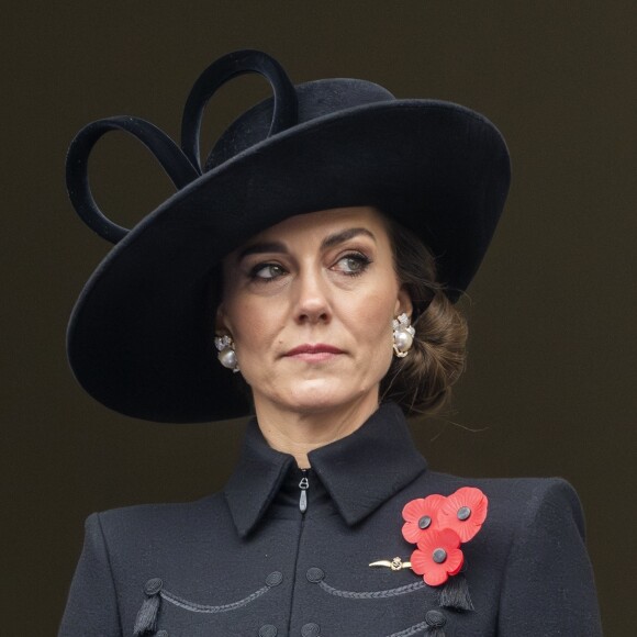 Pour le moment, personne n'a eu de nouvelles de la princesse.
Catherine Kate Middleton, princesse de Galles - La famille royale honore les disparus des deux guerres mondiales lors de la cérémonie Remembrance Sunday ( Dimanche du souvenir ) au Cénotaphe à Londres le 12 novembre 2023. 