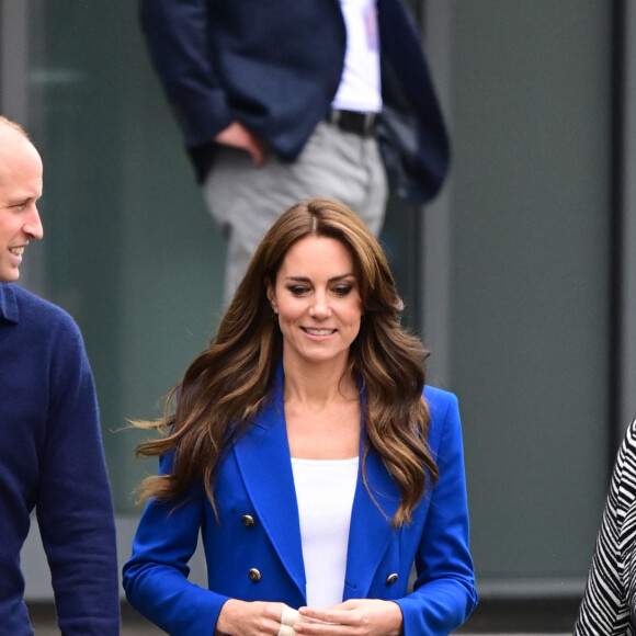 Le couple n'est pas apparu ensemble depuis Noël. 
Le prince William, prince de Galles, et Catherine (Kate) Middleton, princesse de Galles, quittent le centre sportif national de Bisham Abbey à Marlow, à l'occasion de la Journée mondiale de la Santé mentale, le 12 octobre 2023. 