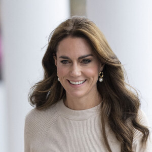 Catherine (Kate) Middleton, princesse de Galles, arrive à l'université de Nottingham dans le cadre de la Journée mondiale de la santé mentale (World Mental Health Day), le 11 octobre 2023. 